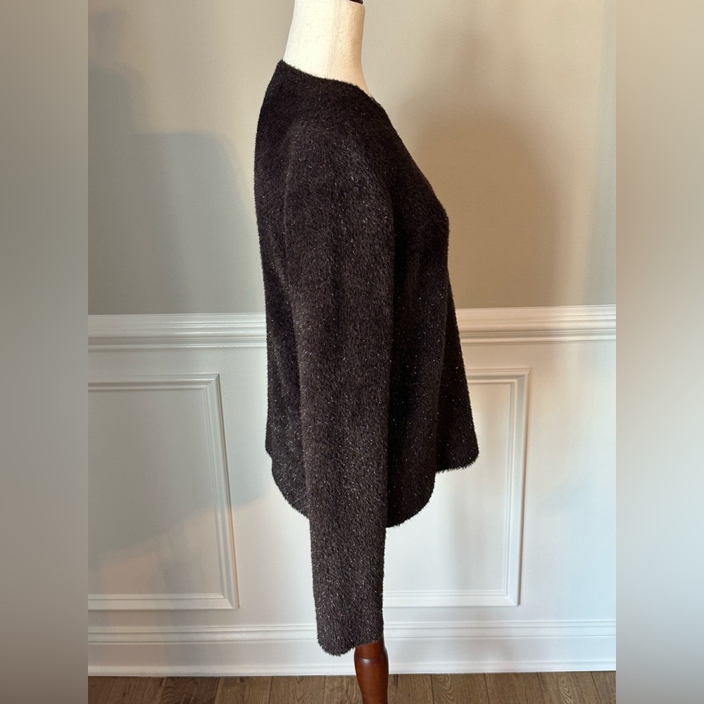 Vince Lurex Eyelash Knit Pullover Sweater Top size XL - Picture 5 of 14
